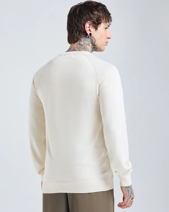 men's gardenia textured sweater men's gardenia textured sweater