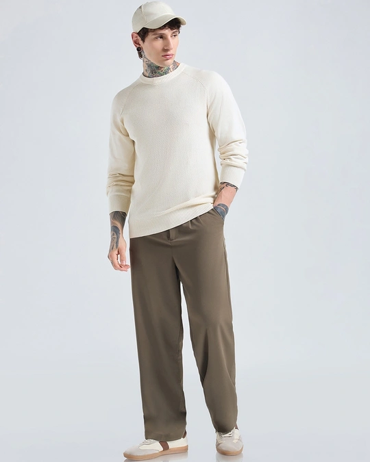 men's gardenia textured sweater men's gardenia textured sweater